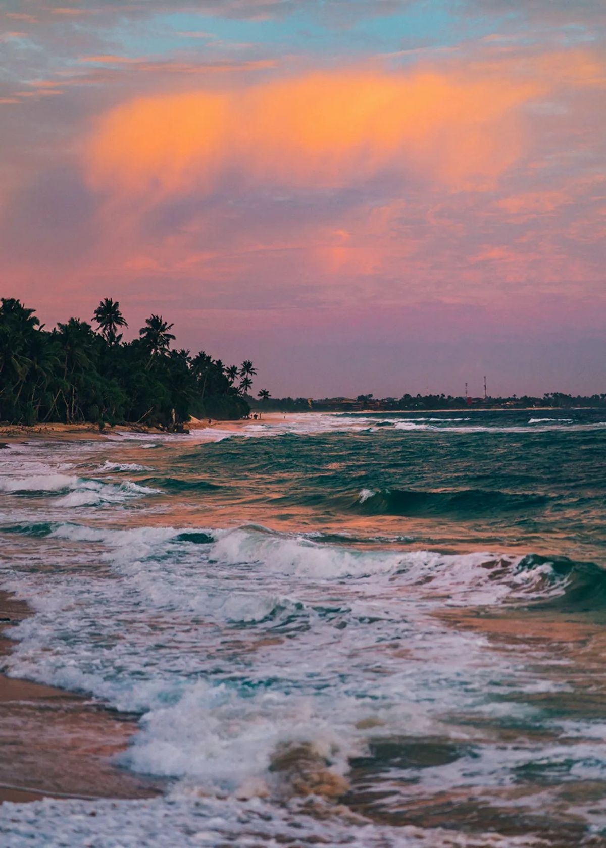 Couple viewing Sri Lankan landscape